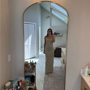 Haute Monde Floral Slip Maxi Dress in Cream and Pastel Mix